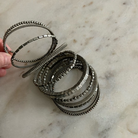 Silver Coil Bracelet - Picture 7 of 7